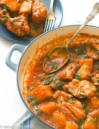 Yam and porridge as Nigerian dishes for dinner