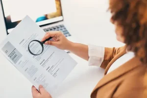 A student reviewing the CV for her statement of purpose for graduate studies