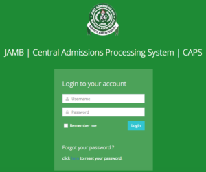 Jamb admission status with Jamb Caps